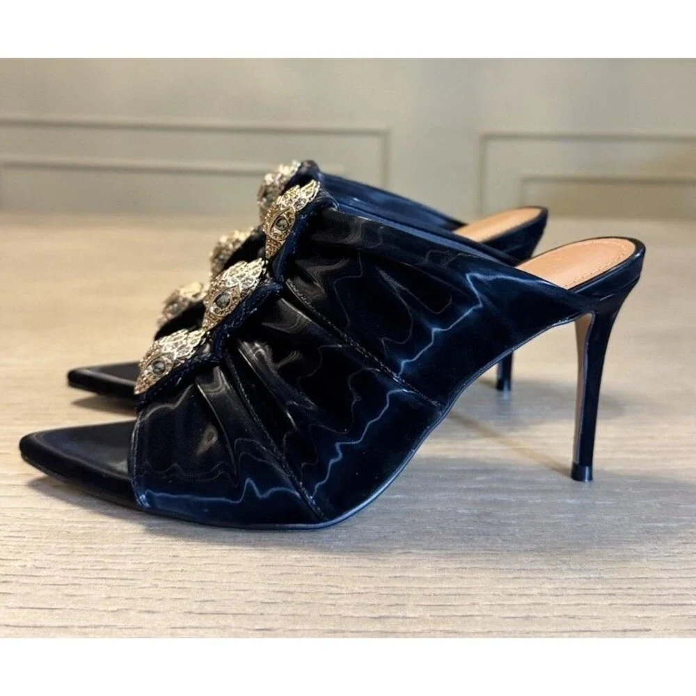 KURT GEIGER Kensington Soft Bow Mule Heel. Sizes 5.5,6,6.5,7